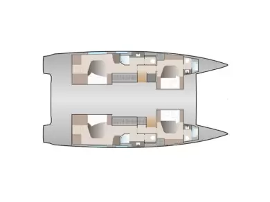 Catamaran hire in Porto-Vecchio - Fountaine Pajot Aura 51