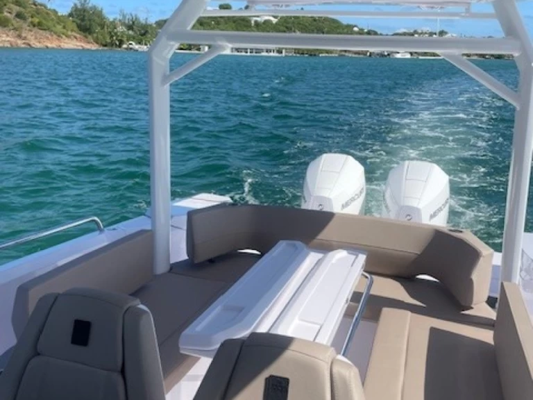 Axopar 29 Sun Top charter bareboat or skippered in  Marigot