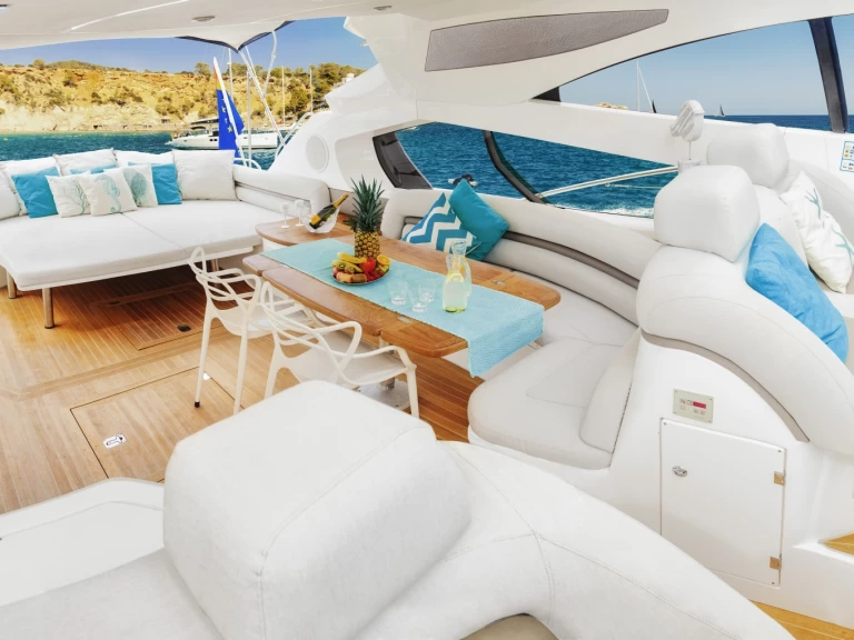 Sunseeker Predator 68 charter bareboat or skippered in  Ibiza Town