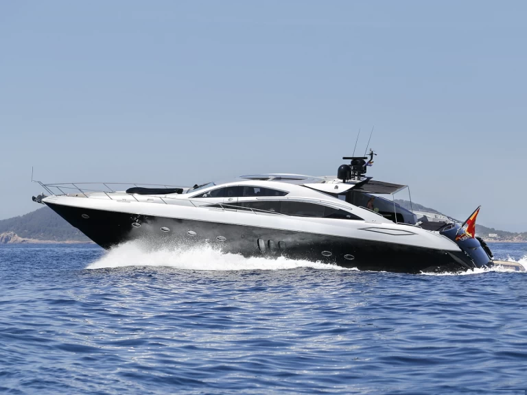 Sunseeker Predator 82 charter bareboat or skippered in  Ibiza Town