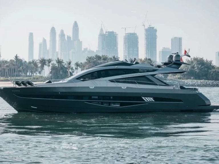 Galeon 70 charter bareboat or skippered in  Dubai Marina