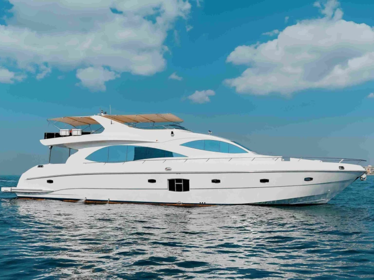 Majesty Yachts 92 charter bareboat or skippered in  Dubai Marina