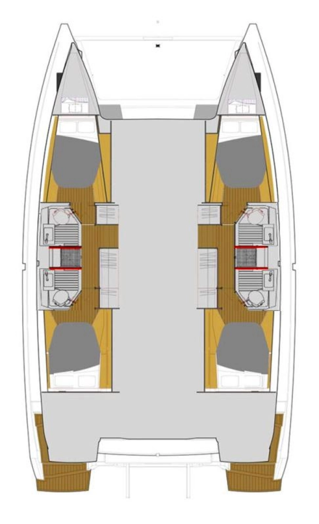 Catamaran hire in Trogir - Fountaine Pajot Astrea 42