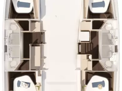 Catamaran hire in Trogir - Fountaine Pajot Fountaine Pajot FP 44 Quatuor - 4 cab.