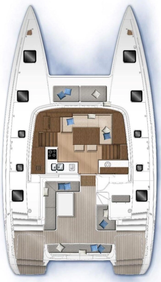 Hire Catamaran Lagoon with a boat licence