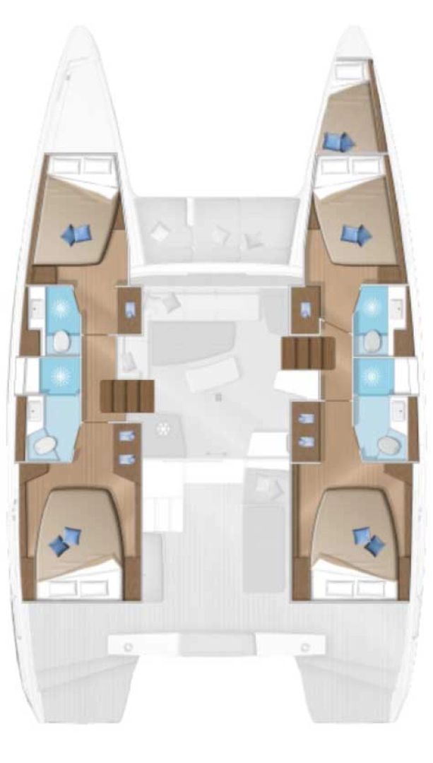 Hire Catamaran with or without skipper Lagoon Trogir