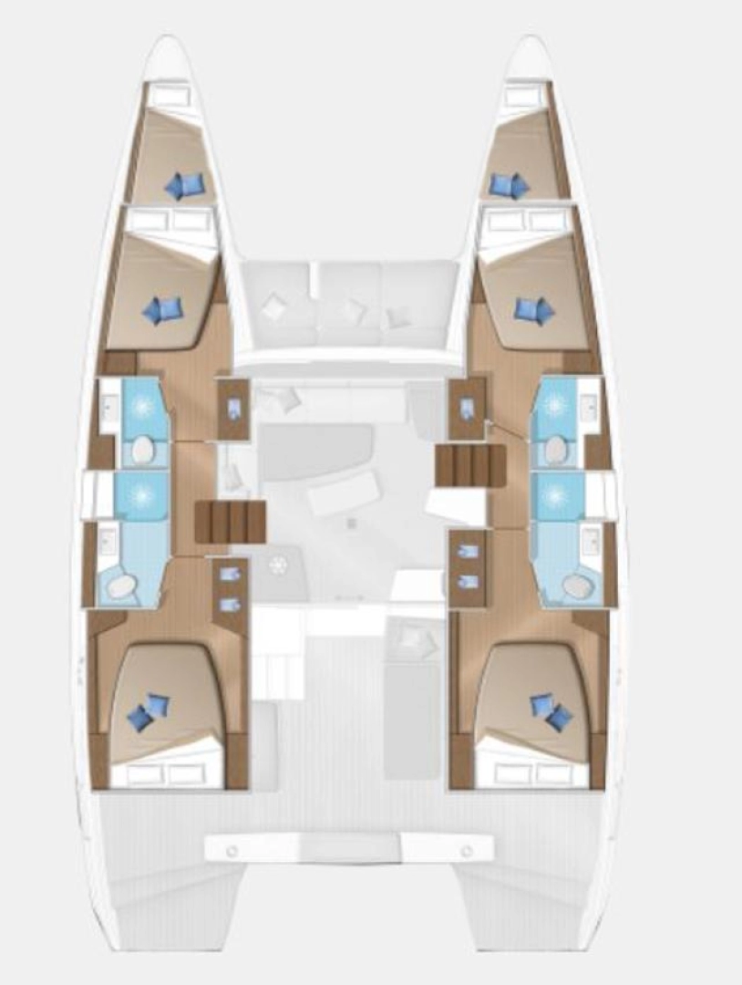 Lagoon Lagoon 42 Millenium charter bareboat or skippered in  Pula