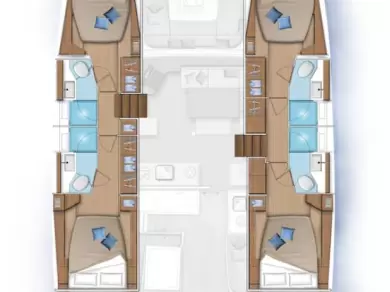 Hire Catamaran Lagoon with a boat licence