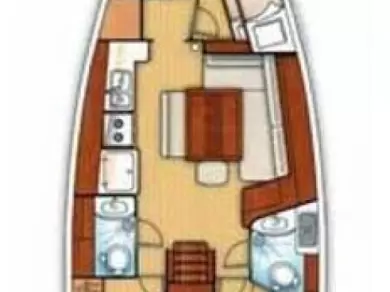 Sailboat hire in Göcek - Bénéteau Oceanis 43 Family - 4 cab.