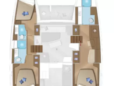 Hire Catamaran Lagoon with a boat licence