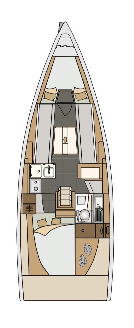 Yacht hire Kaštela cheap Elan E3