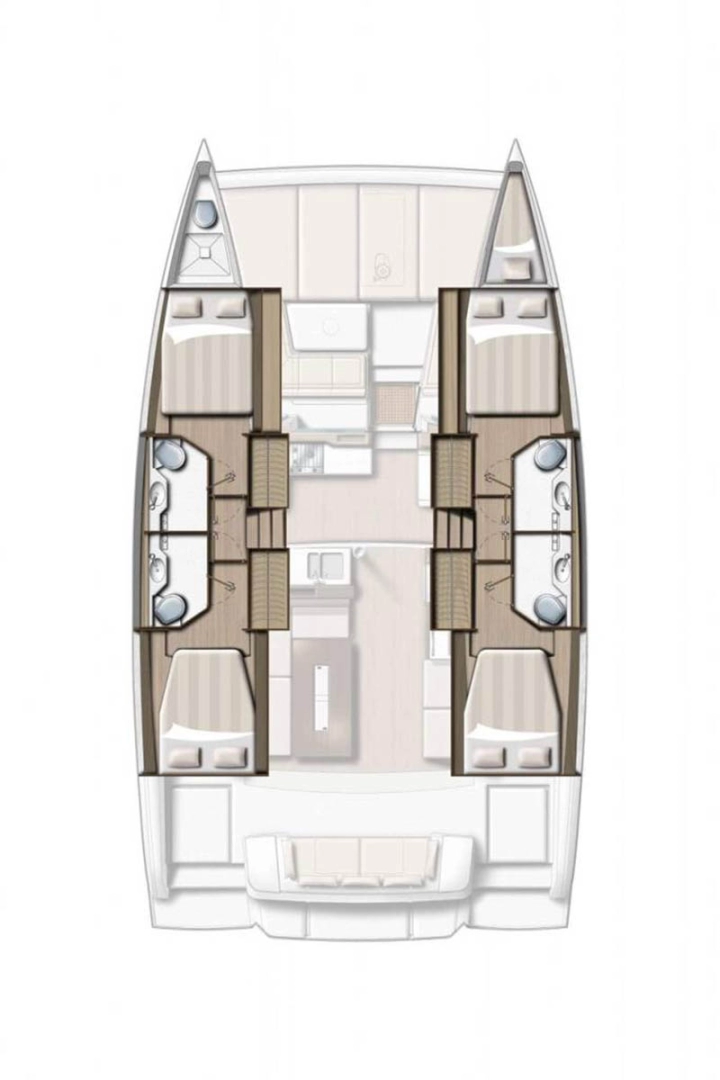 Bali Bali 4.2 charter bareboat or skippered in  Seget Donji