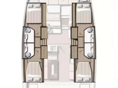 Bali Bali 4.2 charter bareboat or skippered in  Seget Donji