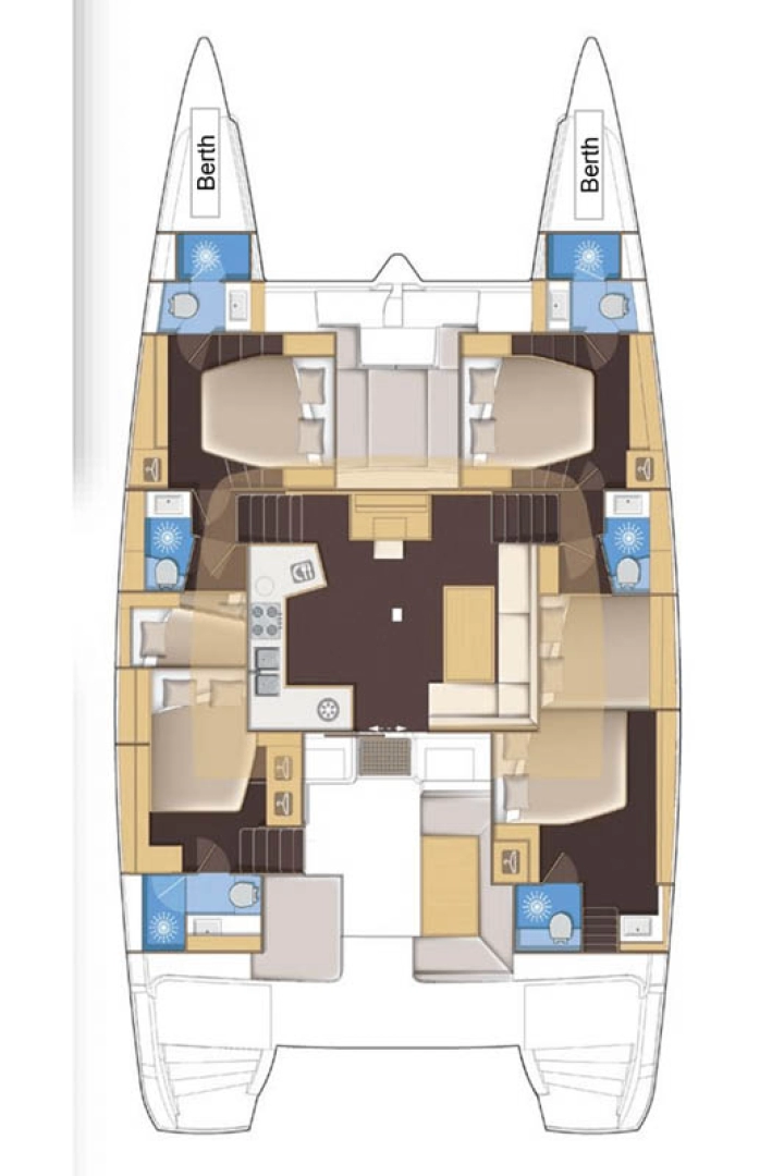 Hire Catamaran Lagoon with a boat licence