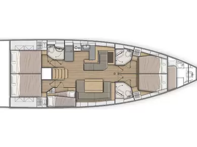 Hire Sailboat Bénéteau with a boat licence