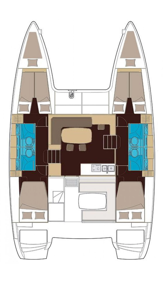 Hire Catamaran Lagoon with a boat licence