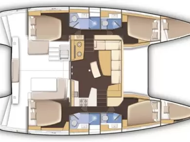 Hire Catamaran with or without skipper Lagoon Pirovac