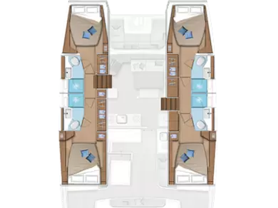 Yacht hire Alimos cheap Lagoon 46