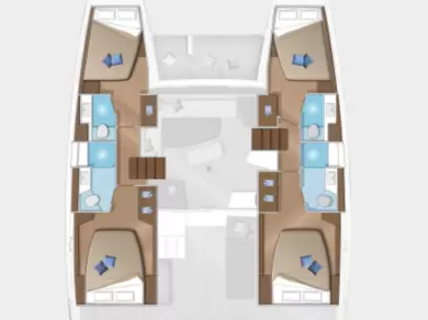 Yacht hire Lávrio cheap Lagoon 42