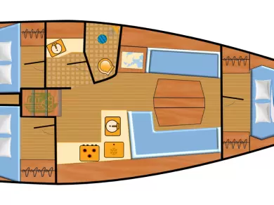 Yacht hire Punat cheap Dehler 38 SQ