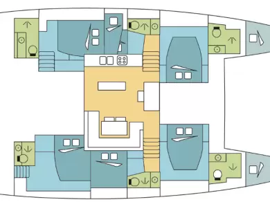 Catamaran hire in Lefkáda - Lagoon Lagoon 52 F