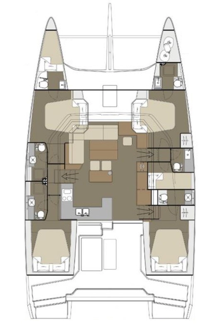 Catamaran hire in Komolac - Dufour Dufour Catamarans 48 Sail