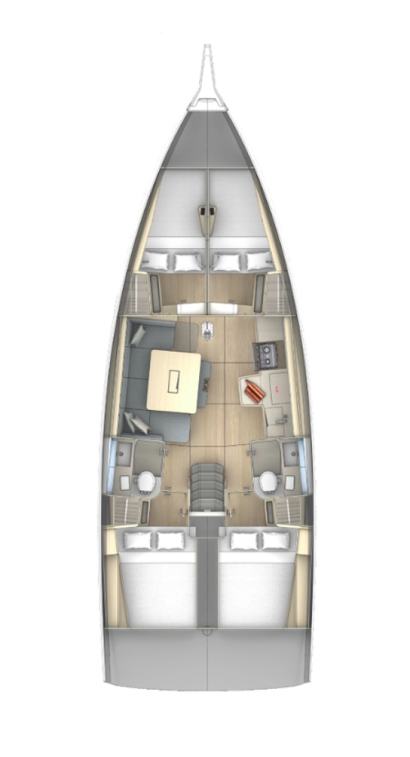 Dufour Dufour 41 charter bareboat or skippered in  Primošten