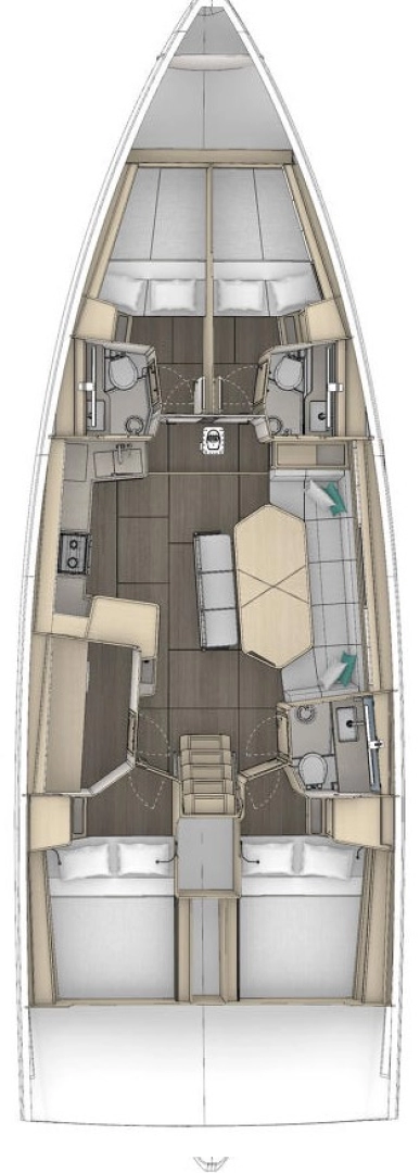 Yacht hire Sveti Filip i Jakov cheap Dufour 48