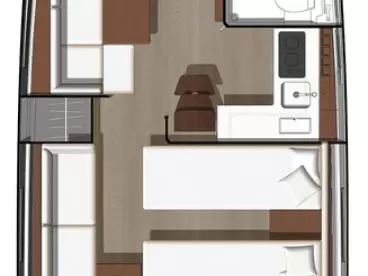 Hire Motorboat Jeanneau with a boat licence