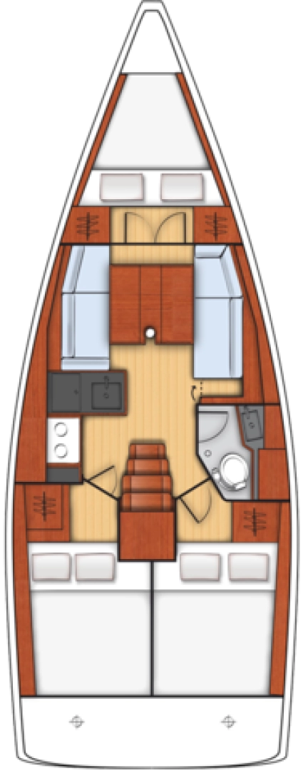 Hire Sailboat Bénéteau with a boat licence