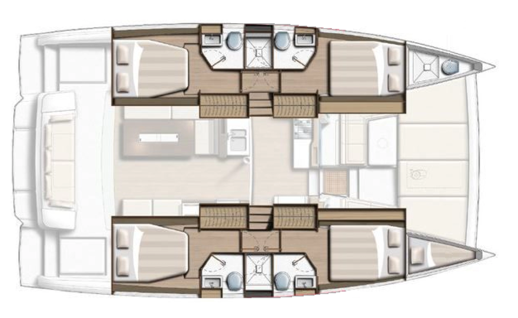 Catamaran hire in Pálairos - Bali Bali 4.2