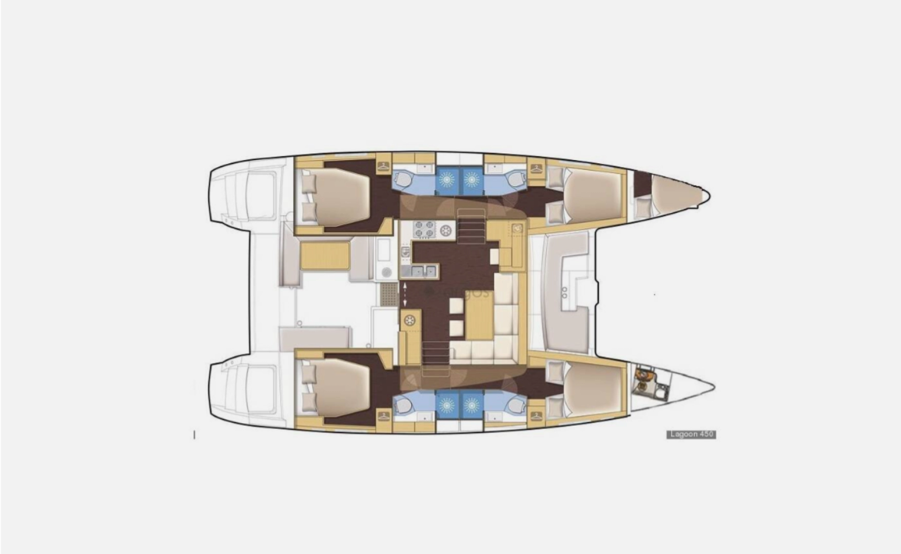 Hire Catamaran Lagoon with a boat licence