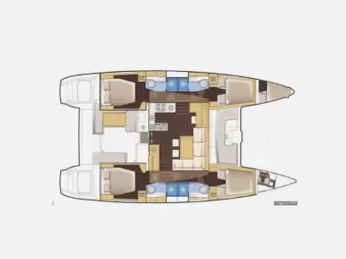 Hire Catamaran Lagoon with a boat licence