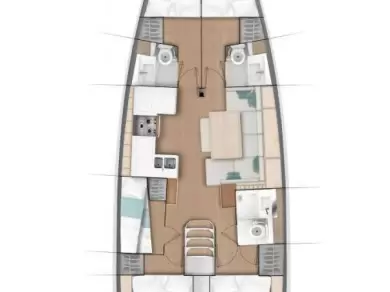 Yacht charter Sukošan - Jeanneau Sun Odyssey 490 on SamBoat