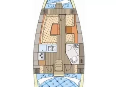 Elan Impression 344 charter bareboat or skippered in  Jezera