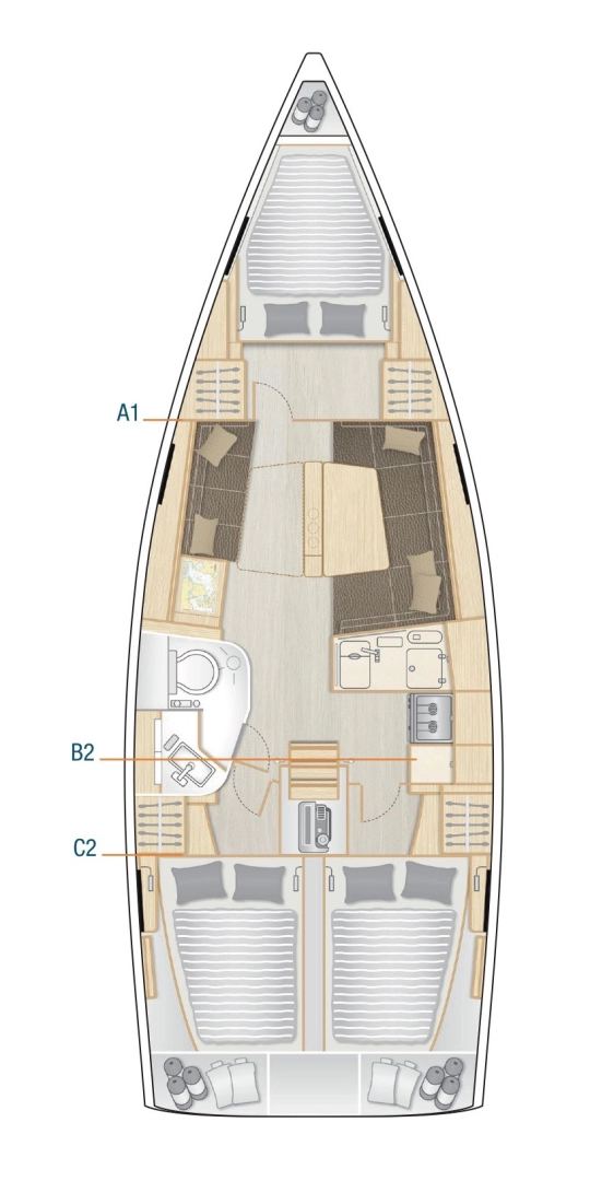 Hire Sailboat Hanse with a boat licence