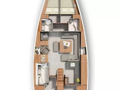 Yacht hire Komolac cheap Hanse 455