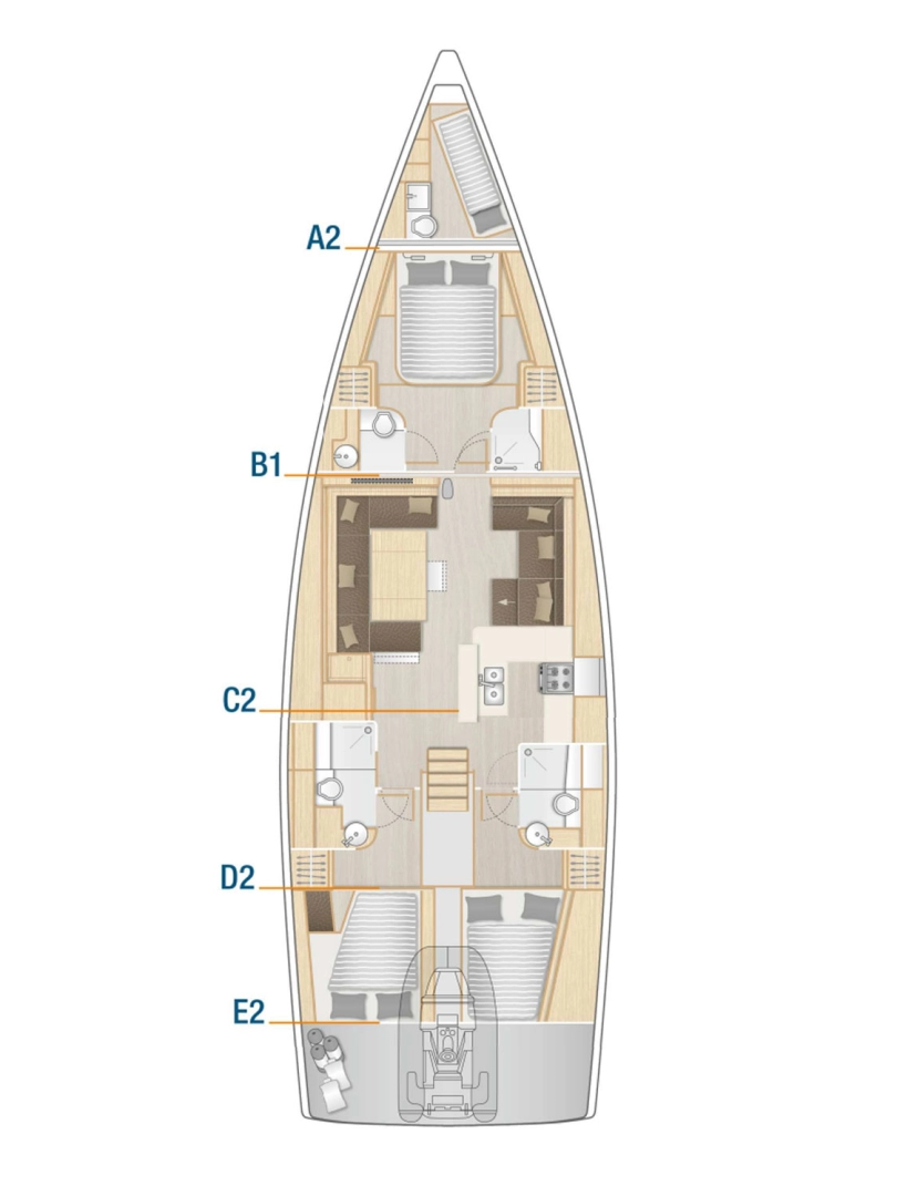 Yacht charter Seget Donji - Hanse Hanse 588 on SamBoat