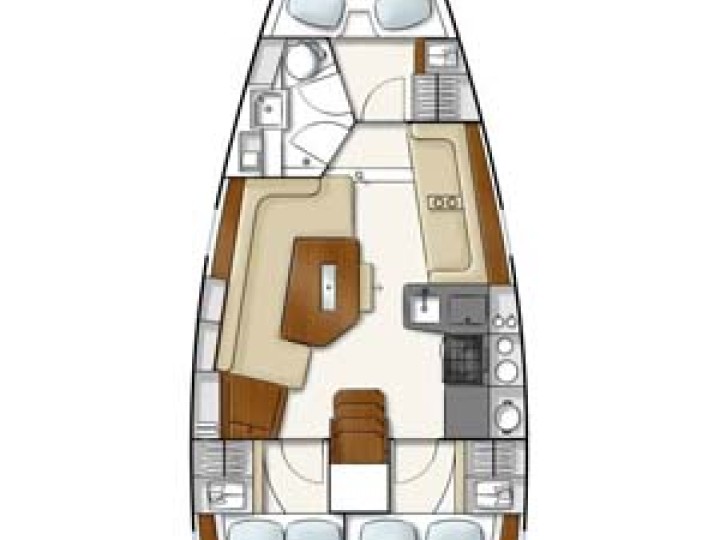 Hanse Hanse 350 charter bareboat or skippered in  Lefkáda