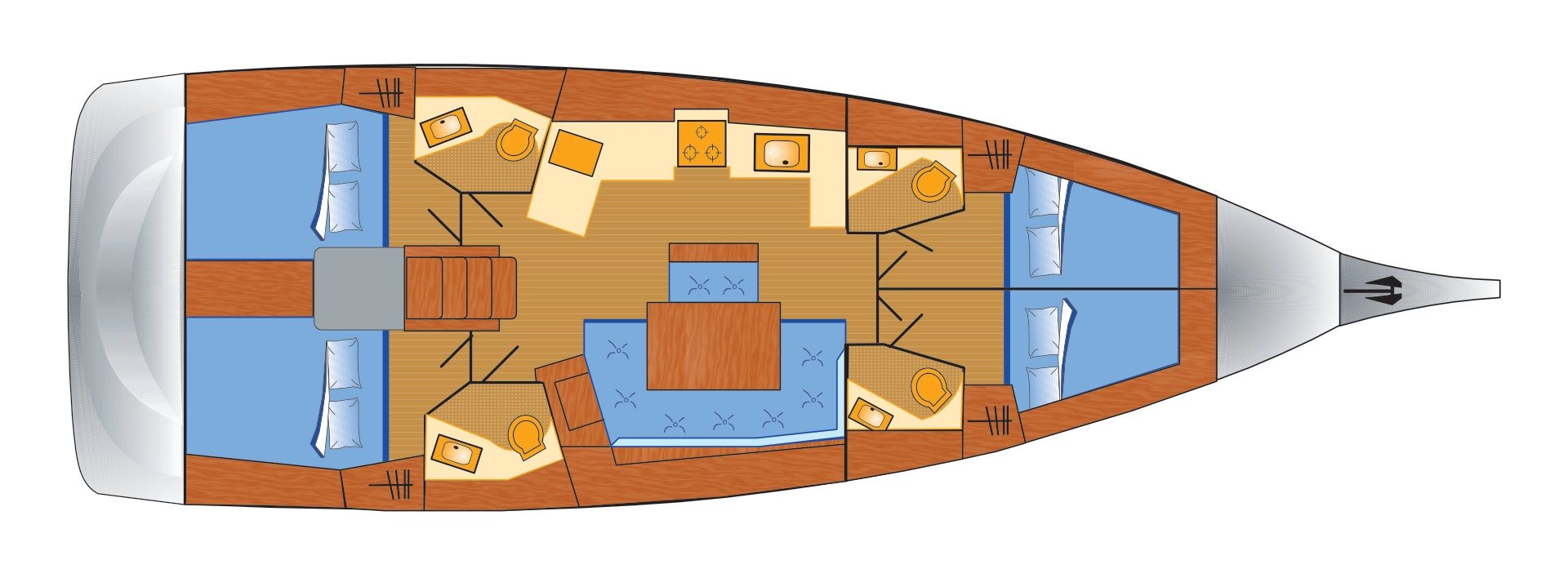 Sailboat hire in Can Pastilla - Bénéteau Oceanis 46.1