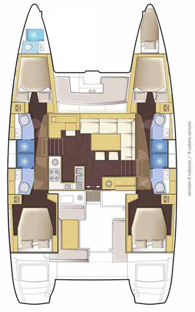 Lagoon Lagoon 46 charter bareboat or skippered in  Alimos