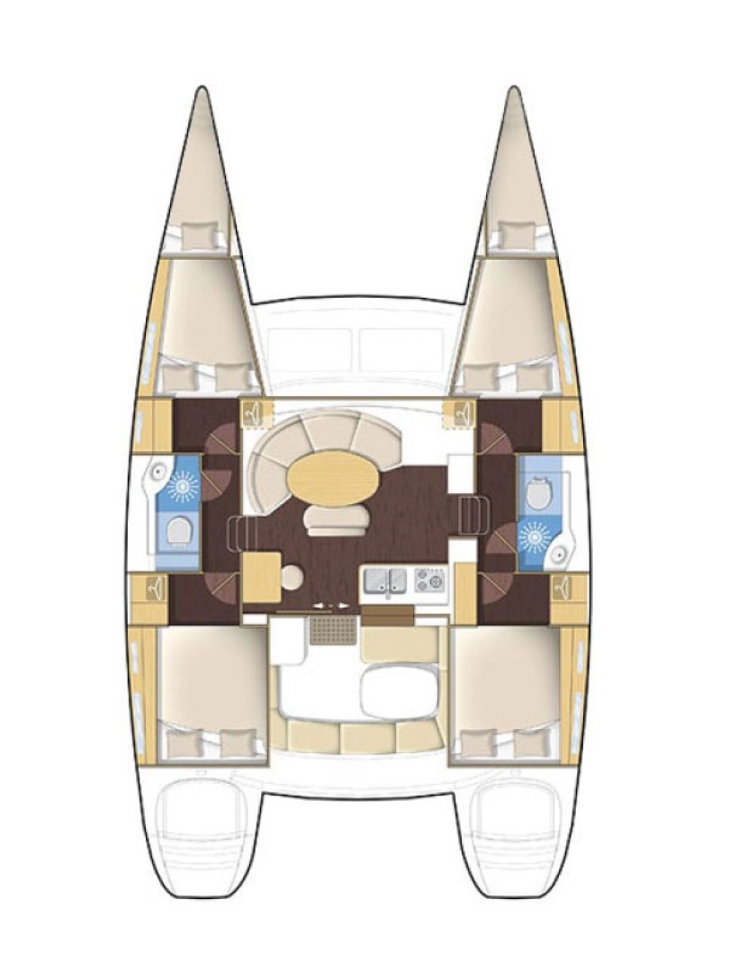 Lagoon Lagoon 380 charter bareboat or skippered in  Komolac