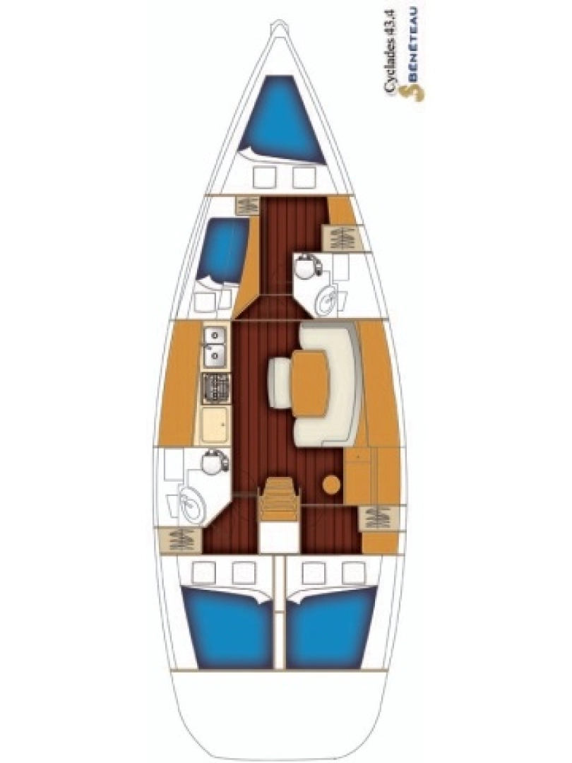 Charter a Bénéteau Cyclades 43.4 in Sukošan on Samboat