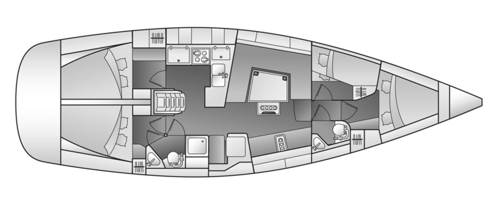 Elan Impression 444 charter bareboat or skippered in  Sukošan