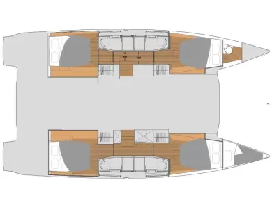 Fountaine Pajot Elba 45 charter bareboat or skippered in  Zadar