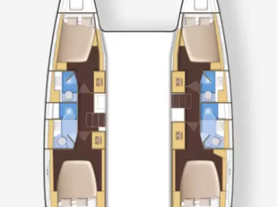 Lagoon Lagoon 42 charter bareboat or skippered in  Göcek