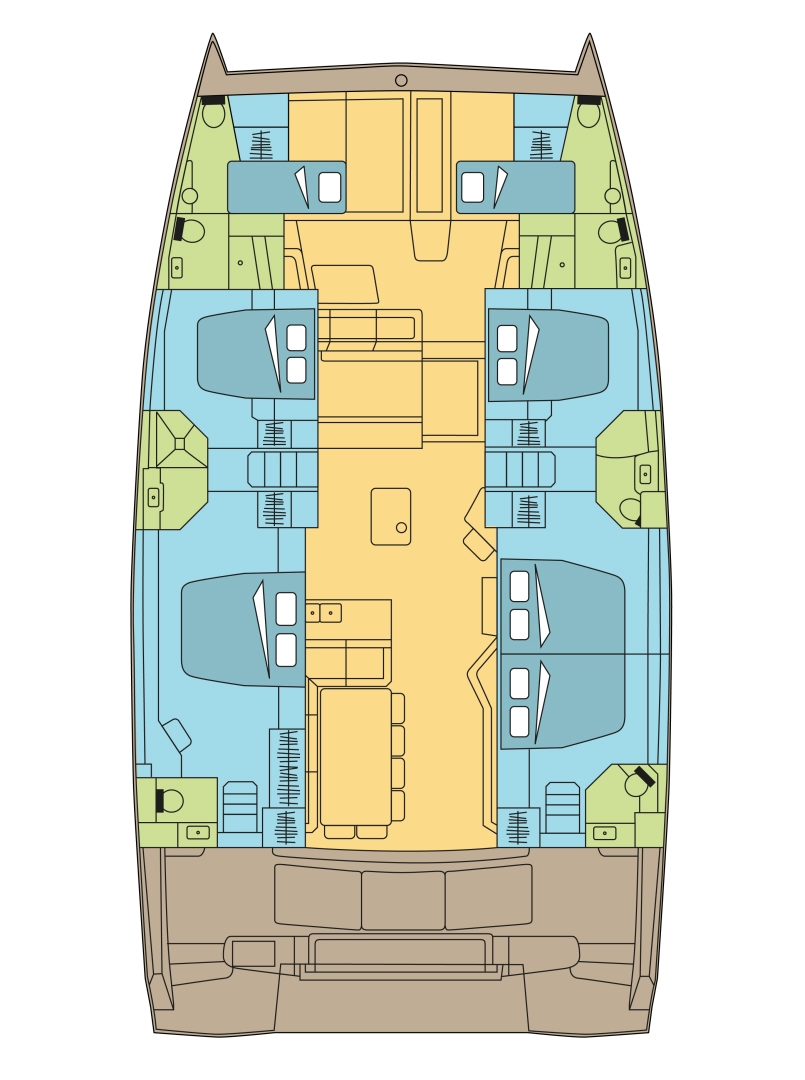 Catamaran hire in Nassau - Bali Bali 5.4