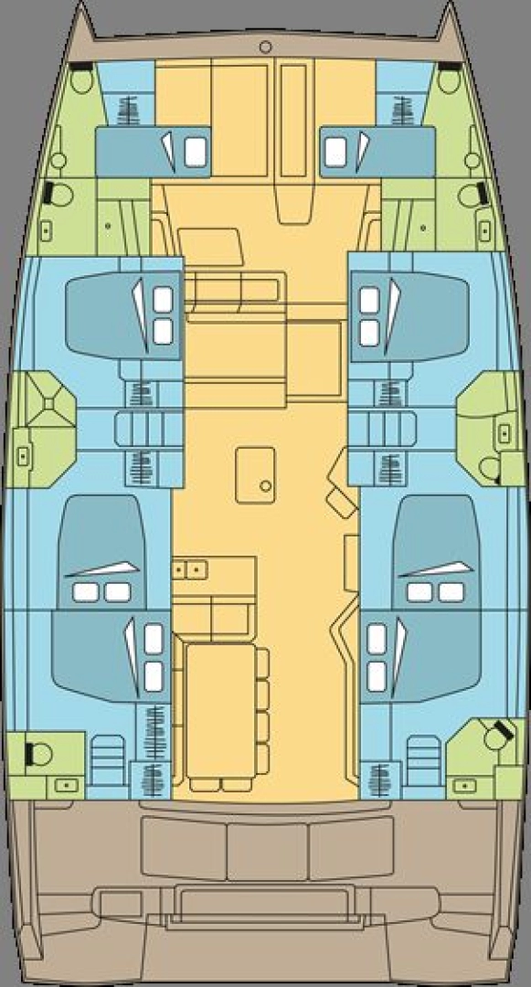 Catamaran hire in Raiatea Island - Bali Bali 5.4