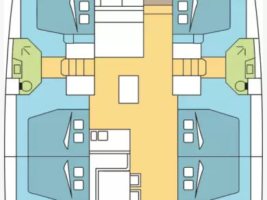 Yacht hire Anse Marcel cheap Bali 5.4