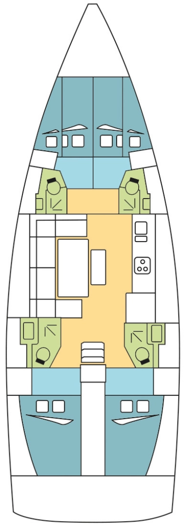 Dufour Dufour 460 Grand Large charter bareboat or skippered in  Zaton